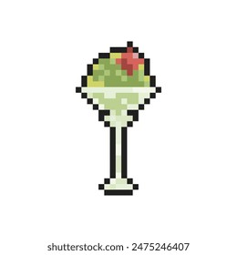arte pixel de helado para proyectos y diseños digitales dinámicos.