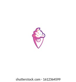 ice cream pleace logo concept