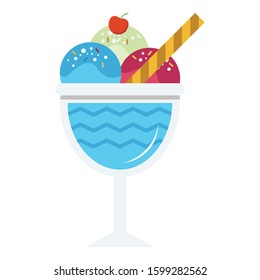 
ice cream, ice pop Color Vector icon which can be easily modified or edit
