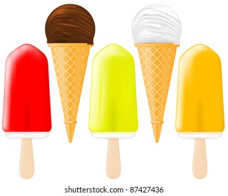 Ice Cream and Popsicle