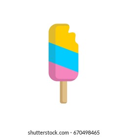 ice cream popsicle on a stick icon