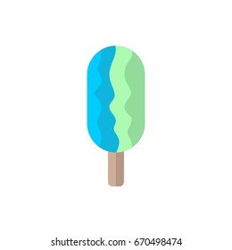 ice cream popsicle on a stick icon