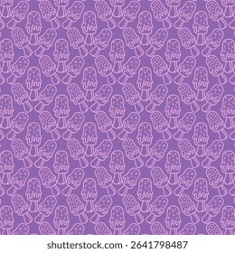Ice Cream Popsicle Seamless Repeat Pattern Background