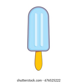 Ice cream. Popsicle. Vector icon.