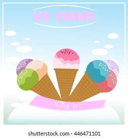 Ice cream poster