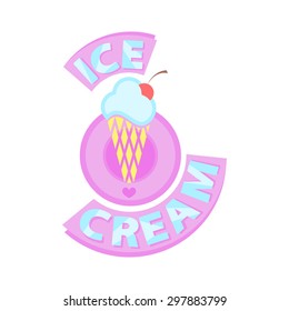 ice cream poster design illustration