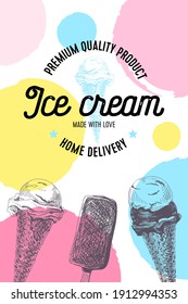 Ice cream poster 