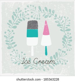 Ice Cream Print Design