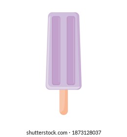 ice cream with a purple color vector illustration design