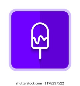 ice cream purple icon. vector illustration 