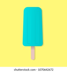 Ice cream realistic vector. Different pastel colors