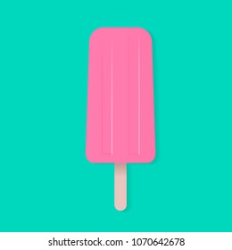 Ice cream realistic vector. Different pastel colors