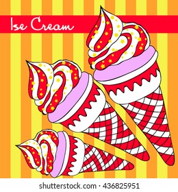 An ice cream red