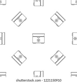 Ice cream refrigerator pattern seamless vector repeat geometric for any web design