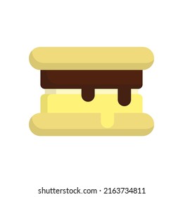 Ice Cream Sandwich Icon Design Template Vector Illustration