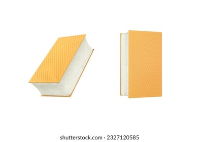 Ice cream sandwich wafer on a white background. Vector illustration