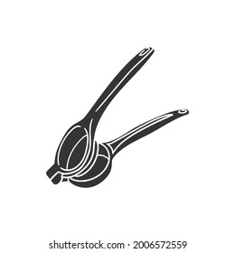 Ice Cream Scoop Icon Silhouette Illustration. Metal Tool Vector Graphic Pictogram Symbol Clip Art. Doodle Sketch Black Sign.
