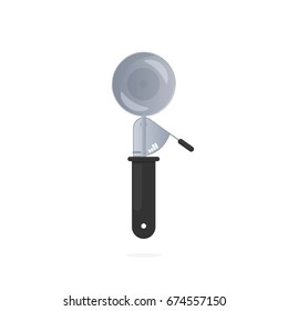 ice cream scoop spoon. Vector illustration isolated on white background