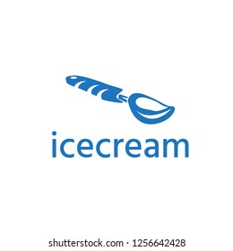 ice cream scoop vector design template