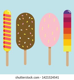 Ice Cream I Scream Vector Set for SUMMER! You can use it for your design such as product design, FOOD MENU, and etc!