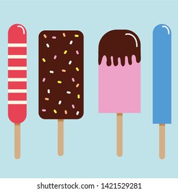 Ice Cream I Scream Vector Set for SUMMER! You can use it for your design such as product design, FOOD MENU, and etc!