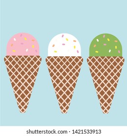 Ice Cream I Scream Vector Set for SUMMER! You can use it for your design such as product design, FOOD MENU, and etc!