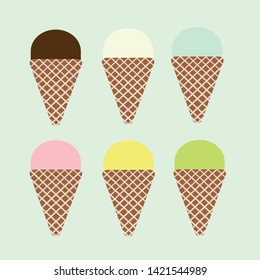 Ice Cream I Scream Vector Set for SUMMER! You can use it for your design such as product design, FOOD MENU, and etc!
