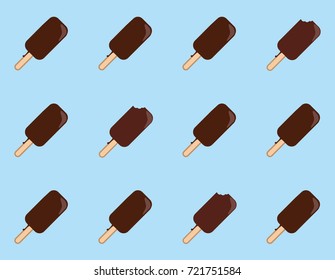 Ice cream seamles pattern.