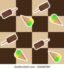 ice cream seamless background