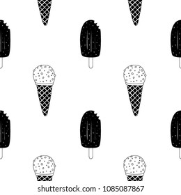 Ice Cream Seamless Background