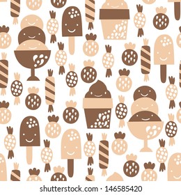 ice cream seamless background 