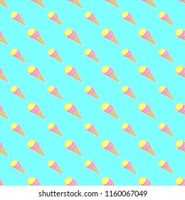 Ice cream seamless pattern