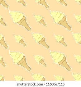 Ice cream seamless pattern