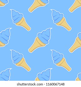 Ice cream seamless pattern