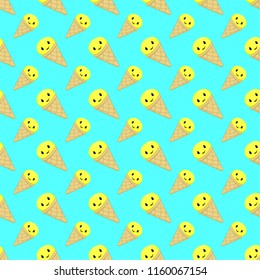 Ice cream seamless pattern