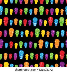 Ice cream seamless pattern
