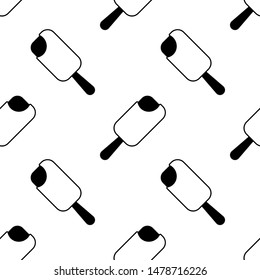 Ice cream seamless pattern. Background. Abstract geometric shape texture. Design template for wallpapers, wrapping, textile. Vector Illustration