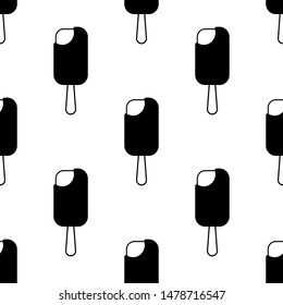 Ice cream seamless pattern. Background. Abstract geometric shape texture. Design template for wallpapers, wrapping, textile. Vector Illustration