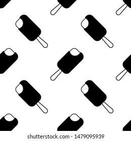 Ice cream seamless pattern. Background. Abstract geometric shape texture. Design template for wallpapers, wrapping, textile. Vector Illustration