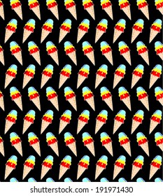 ice cream seamless pattern background 