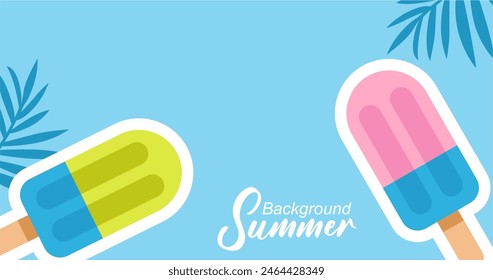 Ice cream seamless pattern. Ice cream background. summer background Illustration.