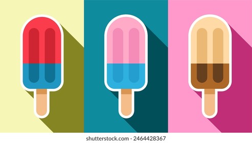 Ice cream seamless pattern. Ice cream background. summer background Illustration.