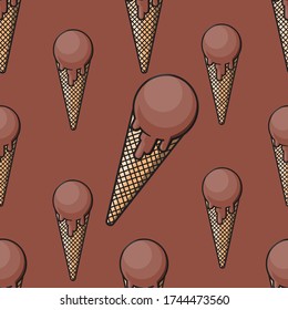 
ice cream seamless pattern, Botanical Pattern