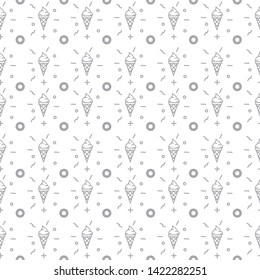 ice cream seamless pattern, seamless pattern design, fast foods 