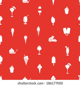 ice cream seamless pattern eps10