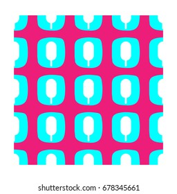  Ice cream seamless pattern in flat style. Vector illustration for print and creative design