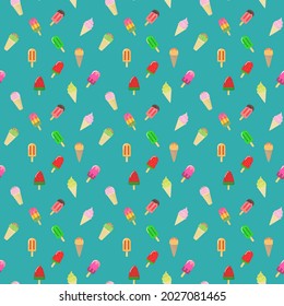 ice cream seamless pattern texture background,vector design