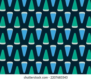 Ice cream. Seamless pattern. Triangle shape colorful pattern design. colorful background.
