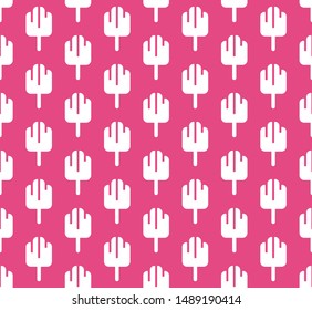 Ice Cream seamless pattern. Vector pink background for mobile app, web design, print materials, etc.