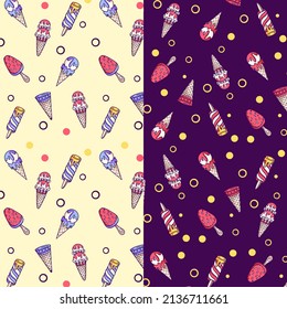 Ice Cream Seamless Pattern for your business or merchandise